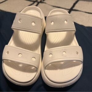 CROCS White Sandals Double Strap Comfort